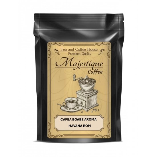 Cafea boabe cu aroma Havana Rom 