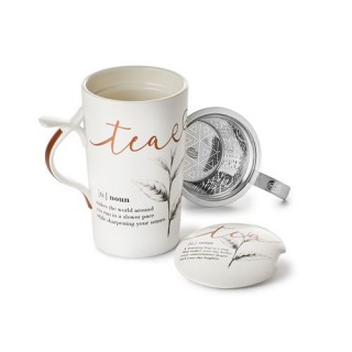 Cană pentru ceai cu infuzor și capac Iva