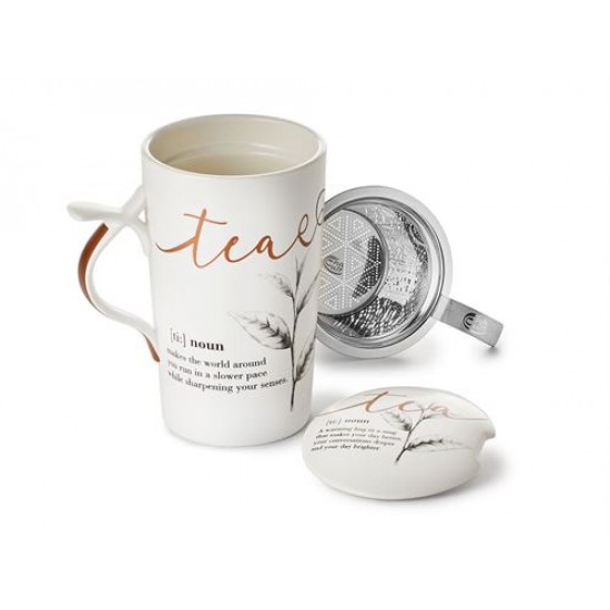 Cană pentru ceai cu infuzor și capac Iva