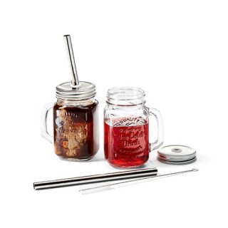 Pahar cu capac si pai