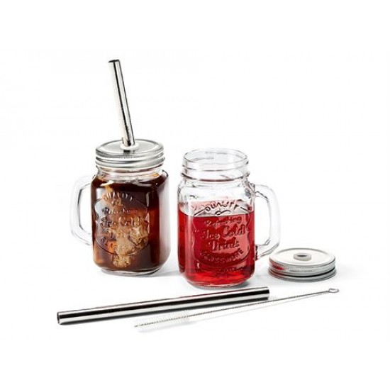 Pahar cu capac si pai