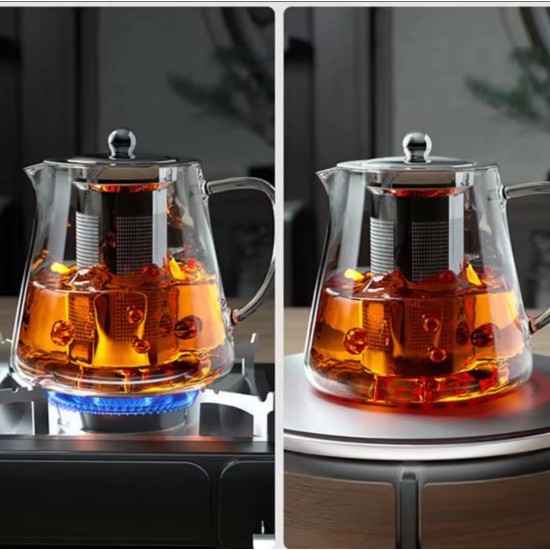 Ceainic din sticlă termorezistentă