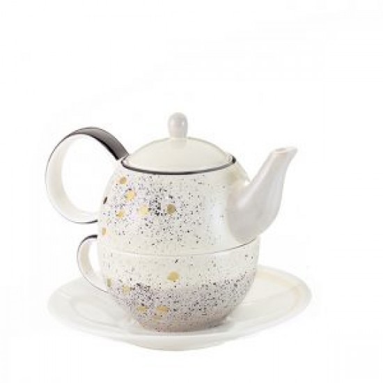 Set ceainic cu ceasca portelan SAO