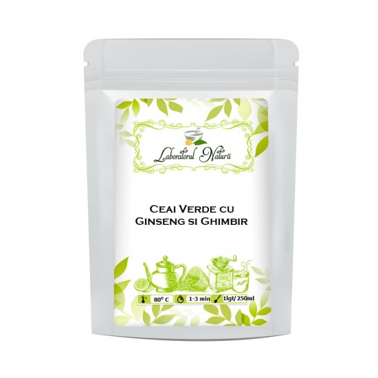 Ceai verde cu ginseng si ghimbir