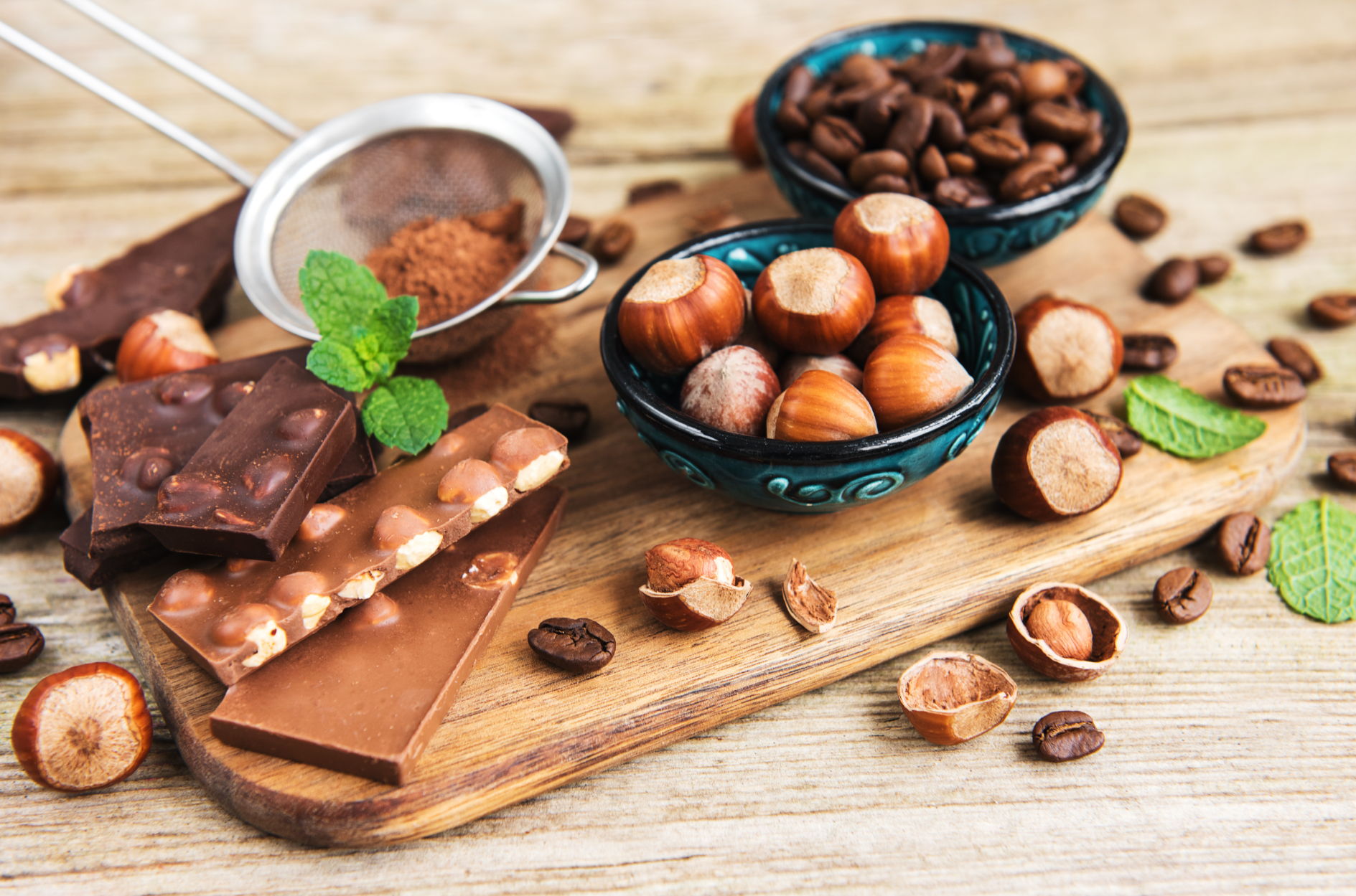 cafea cu alune si ciocolata